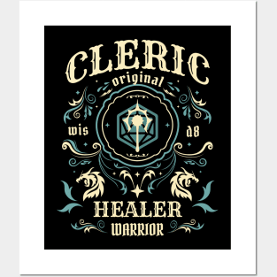DnD Cleric Class Vintage Posters and Art
